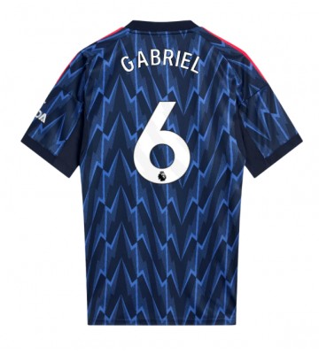 Arsenal Gabriel Magalhaes #6 Segunda Equipación 2025-26 Manga Corta